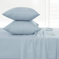 thumbnail image 3 of Lux Decor Collection Twin Bed Sheets Set 4 Piece - 16 Inch Deep Pocket Microfiber Sheets - Ice Blue, 3 of 8