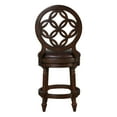 thumbnail image 4 of Tiffany 26" Wood Counter-Height Bar Stool with Back and Swivel Upholstered Seat, 4 of 8