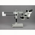 thumbnail image 2 of AmScope 7X-45X Trinocular Stereo Zoom Microscope with Double Arm Boom Stand New, 2 of 4