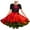 Red, variant on QIPOPIQ Girl's Summer Van Gogh Art 3D Print Crewneck Short Sleeve T-Shirt Swing Dress Clearance