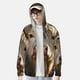thumbnail image 2 of Balery Adorable Flower Field Cow Sudadera ligera de manga larga con capucha y protección solar UPF 50+ para hombre y mujer, ideal para pesca y running-XX-Large, 2 of 7