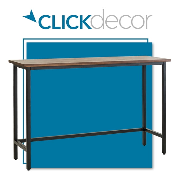ClickDecor French Country Lightweight Wood Console Table, Brown