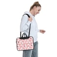 thumbnail image 6 of Lsque Cute Pink Snowman Cat Pattern Laptop Bag – Portable & Slim Single-Shoulder Computer Case with Adjustable Strap, Protective, Lightweight for 13”/14”/15.6” Laptops, 6 of 8