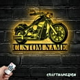 thumbnail image 5 of Craftnamesign Custom Motocross Biker Couple Kiss Metal LED Light, Custom Dirt Bike Name Sign Decor, 5 of 5