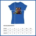 thumbnail image 5 of Tee Hunt Dean Russo Colorful Siberian Tiger T-Shirt Wild Big Cat Women's T-Shirt Tee, Blue, Large, 5 of 5