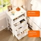 thumbnail image 5 of Mesa de noche Lazzanto con cargador y cajones blanca, 5 of 8