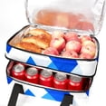 thumbnail image 5 of Israel Insulated Double Layered Lunch Bag with Two Compartments, Large Capacity, Hand Carry, 7.1x11.4x16.1 Inches, 5 of 6