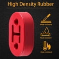 thumbnail image 2 of Universal Red Exhaust Tail Pipe Rubber Mount Hanger Bracket Muffler Mount Hanger Bracket 2Holes 0.47inch Exhaust System Hanger Heavy Duty Insulator -4PCS, 2 of 8