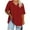 Red(Type 16), variant on Otvok Trendy Workout Tee Women's Plus Size V-neck Short Sleeve Summer Base Shirt Sports T-shirt
