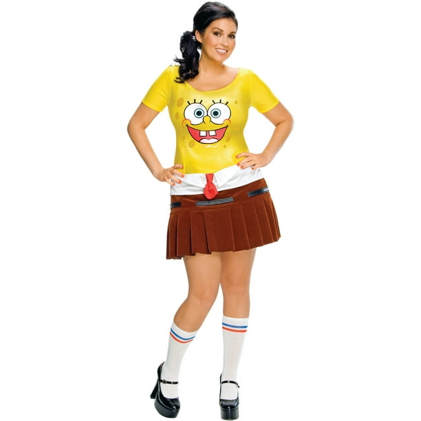 Women's Plus Size Spongebob Squarepants Babe Costume - Walmart.com ...