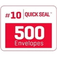thumbnail image 6 of Aimoh Self-Seal #10 Security Envelopes, Single Left Window Envelopes, White, 4-1/8" x 9-1/2", 500-Count, 6 of 6