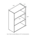 thumbnail image 7 of Furinno 17060SCC Wright Adult 3-Shelf Standard Bookcase, Cinnamon Cherry, 7 of 7