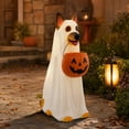 thumbnail image 2 of XGFHYJEH Halloween Decor, Halloween Decorations Indoor, Halloween Light Up Ghost Dog Statue With Pumpkin Candy Bucket Glowing Ghost Figure Outdoor Waterproof LED Decor For Front Yard Porch Garden, 2 of 6