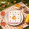 thumbnail image 3 of Elainilye Pumpkin Party Napkins 20-Piece Fall Bow-Ties Theme, Thanksgiving Paper Napkins for Holiday Dinner, Party Supplies., 3 of 6