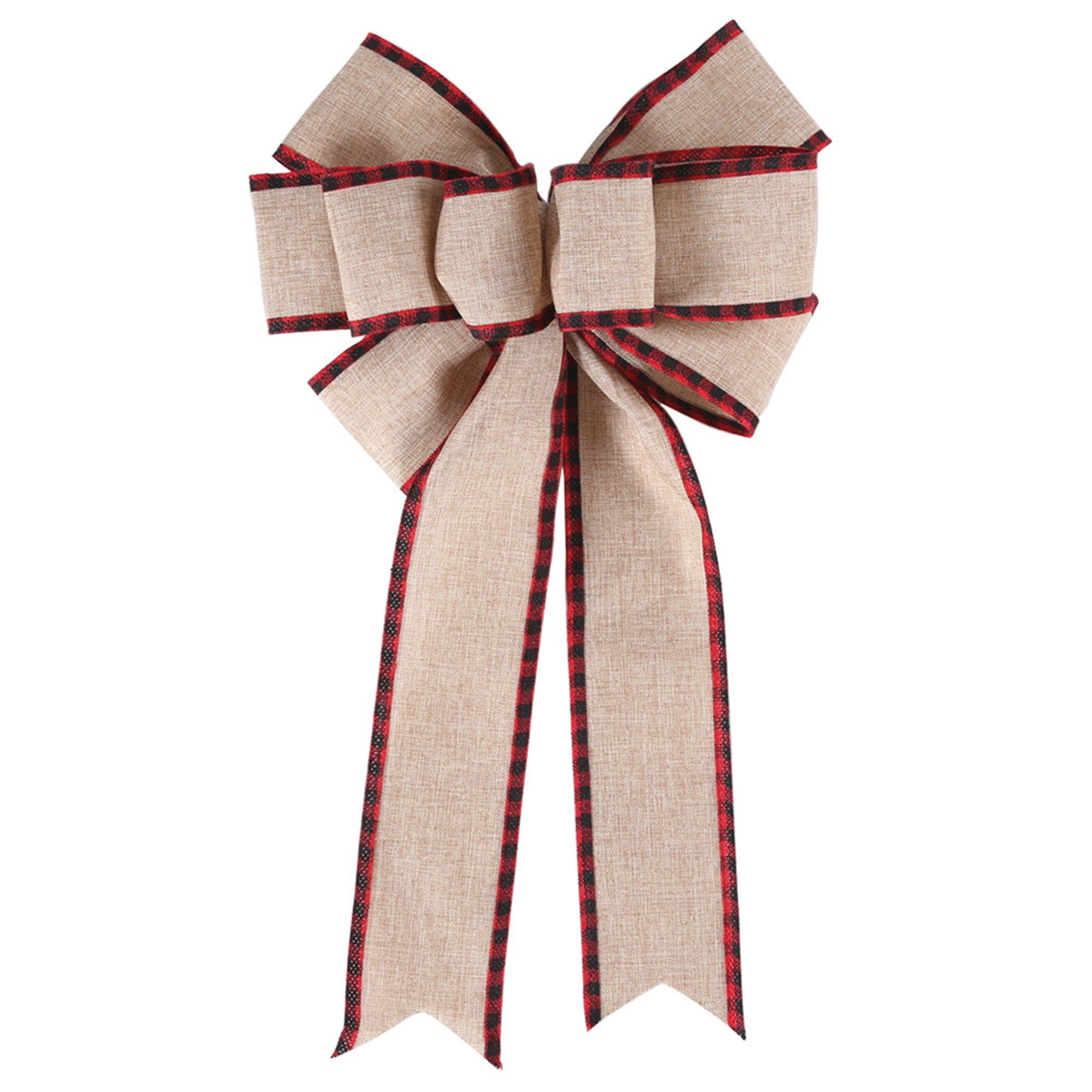 Multitrust Christmas Tree Topper Farmhouse Topper Bow Ornament for Home