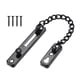 thumbnail image 4 of de cadena de puerta de acero inoxidable, de perno para puerta, hogar, dormitorio, Hotel, puerta familiar, Hardware, cadena de Negro BLESIY Cerradura de cadena de puerta, 4 of 8