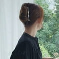 thumbnail image 5 of 4 Pcs Rhinestone Vintage Pearl Black Hair Side Combs Clip, Gorgeous Hair Accessories with Faux Jewels Match French Twist/Bun Hairstyle Like Those Wear Ladies & Girls with Memorable Unique Style!, 5 of 5