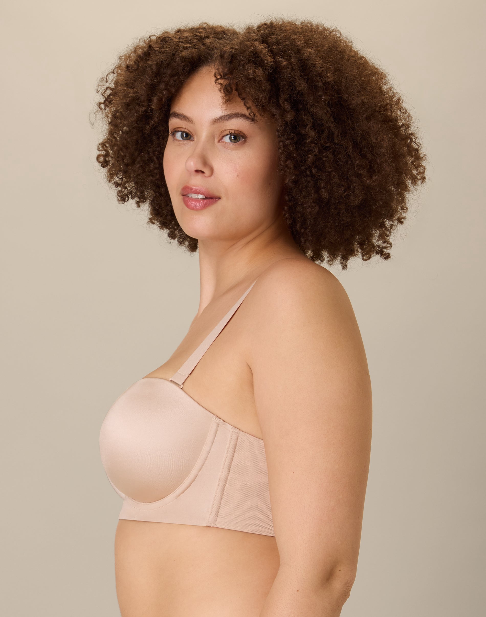 Playtex Strapless Bra with Underwire, Convertible, Moisture Wicking  Almond 44DDD Women's