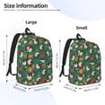 thumbnail image 4 of Balery Cartoon Turkey Vintage Canvas Backpack for Men and Women - Large Capacity, Durable Travel Laptop Bag for School, Work, Hiking, and Outdoor Activities-Small, 4 of 7