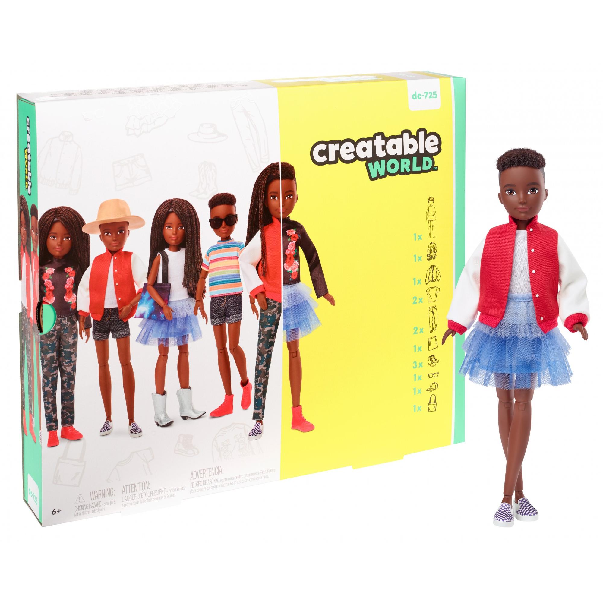 Creatable World Deluxe Character Kit Customizable Doll, Black Braided Hair - image 4 of 7