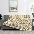 thumbnail image 2 of Naloa Marine Birds And Coastal Lighthouse Flannel Blankets - Thick and Warm Blanket for Winter, Soft Fuzzy Plush King Blanket for All Seasons, 2 of 6