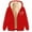 Red, variant on Women's Fleece Hoodie Zip up Long Sleeve Jacket Fluffy Fuzzy Hooded Sweatshirts with Pockets Zipper Jackets Autumn Winter Plush Warm Hoodies Casual Loose Sweatshirt Sherpa Coat Outerwear
