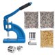 thumbnail image 1 of Yescom 19lb Heavy Duty #2 Die Grommets Hand Rivet Press Eyelet Grommet Machine Tabletop Punch Tool, 2600pcs Set Washer, 1 of 11