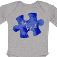 thumbnail image 4 of Inktastic Autism Awareness Be Kind Dark Blue Puzzle Piece Boys or Girls Long Sleeve Baby Bodysuit, 4 of 5