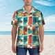 thumbnail image 2 of Fotbe Colorful Hawaii Palms Camisa Hawaiana para Hombre Unisex – Camisa Casual de Verano con Botones de Manga Corta de Algodón y Lino,X-Large, 2 of 7