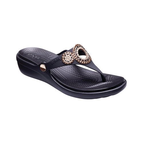 crocs sanrah embellished sandal
