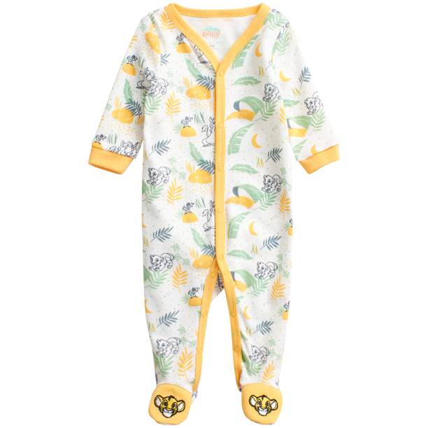 Disney Baby Boys’ Footed Coveralls Newborn Layette Sleep n' Play