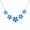 Blue, variant on Bling Jewelry Womens Gemstone Statement Pendant Necklace with White Created Opal in Sterling Silver