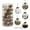 Gold, variant on 30Pcs Glitter Clear Christmas Balls Plastic Shatterproof Xmas Balls Baubles Set with Delicate Stuffed Xmas Tree Ornaments(Silver, 2.36")