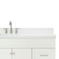 thumbnail image 2 of Ariel Hamlet 67 Inch Single Rectangle Sink Vanity With White Quartz Countertop W/ 1.5 Edge In White, 2 of 11