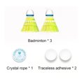 thumbnail image 2 of Entrenador de rebote de bádminton, herramientas portátiles, accesorios de entrenamiento de bádminton (azul), 2 of 5