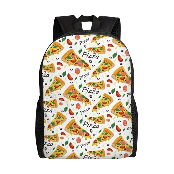 Disketp Pizza Slices Mochila Unisex de Apertura Lateral Completa, Mochila para Laptop para Escuela, Trabajo y Viajes