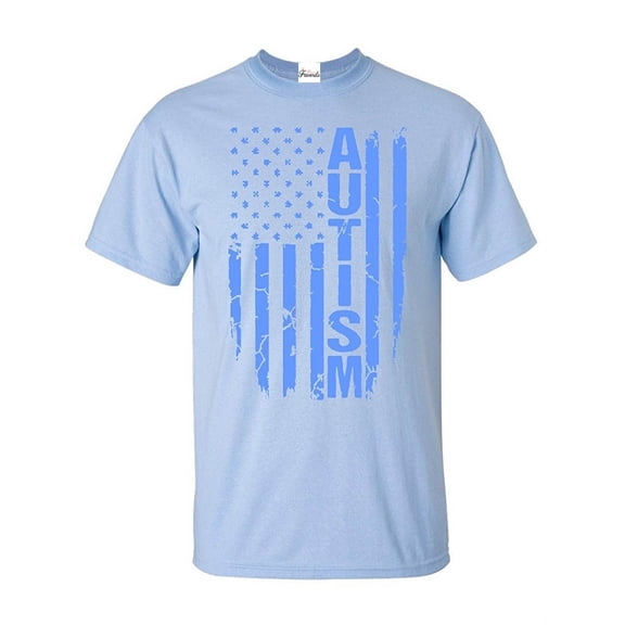 Men's T-Shirt Short Sleeve - Autism Flag