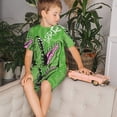 thumbnail image 4 of Fotbe CROCODILE HEAD Pijama Estampada de 2 Piezas para Niños – Ropa de Dormir de Manga Corta Cómoda para Niños y Niñas, Camiseta y Shorts de Algodón-Small, 4 of 6