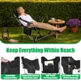 thumbnail image 2 of JelyHT 4‑Position Reclining Folding Camping Chair Portable Heavy‑Duty Chair with Detachable Footrest Headrest Cup Holder & Side Pocket for Camping Beach Patio Black, 2 of 12