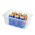 thumbnail image 3 of Pen+Gear Plastic Cubby Bin, Desktop Supply Organizer, Tint Clear, 3 of 8