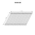 thumbnail image 4 of Whitehaus Collection WHNPLRM-BSS Noah Plus Tapis Amovible en Acier Inoxydable - Acier Inoxydable Brossé, 4 of 4