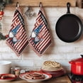 thumbnail image 6 of God Bless America Kitchen Towels Set of 3, Gnomes Red Blue Stripes Stars Country Absorbent Dish Towels for Kitchen, Microfiber Hand Towel, Quick Drying Tea Towel for Cleaning Decorative Dishcloths, 6 of 7