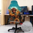 thumbnail image 4 of Liuqpwys Highland Cow 4 PCS Gaming Chair Cover Fashion Rotating Backrest and Seat Protectors Anti-Slip Sunflower Gaming Chair Covers Set for Home, Shop, Office, 4 of 8