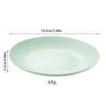 thumbnail image 3 of 1 Pack Unbreakable Dinner Plates Set, 7.6 Inch Plastic Plates, Dishwasher Safe, Lightweight Reusable Plate for Home, Camping, Party (Green), 3 of 6