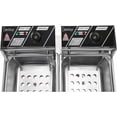 thumbnail image 5 of EH82 5000W MAX 110V 12.7QT/12L Stainless Steel Double Cylinder Electric Fryer US Plug, 5 of 8