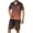 B-Rose Gold, variant on GERsome Men's 2 Piece Pajamas Sets Short Sleeve Button Down Sleepwear and Shorts Soft Loungewear Sets with Pockets S-2XL