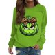 thumbnail image 1 of Sudadera ligera MIARHB Grinch para mujer, sudaderas extragrandes con estampado navideño, manga larga, cuello redondo, informales, cómodas, holgadas y ligeras, tallas S-3XL, 1 of 4