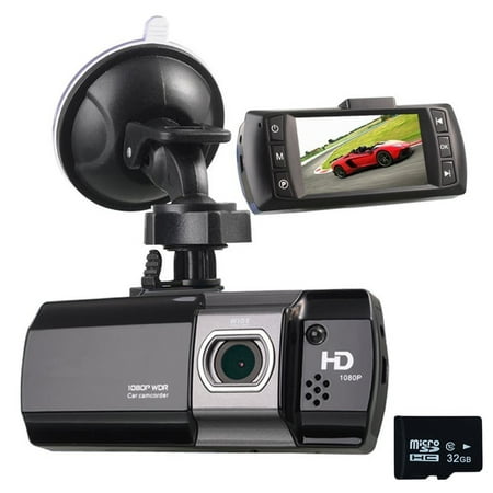 G-sensor Vehicle (Podofo Dash Cam 1080P Full HD Car Camera DVR Night Vision WDR G-sensor Vehicle Video Recorder and 32GB Micro SD)