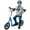 Blue#6, variant on Kids Bikes HOMCOM Kick Scooter for Kids 5-12 Years Old, Big Wheel Kids Scooter with Adjustable Height Handlebar, Non-slip Footplate, Rear Brake, Blue,Kids Riding Toys