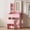 Pink, variant on Makeup Vanity Desk with Mirror and Lights, 3 Color Modes Stepless Dimming Smart Mirror, Dressing Table with Charging Station and Storage Bench for Bedroom